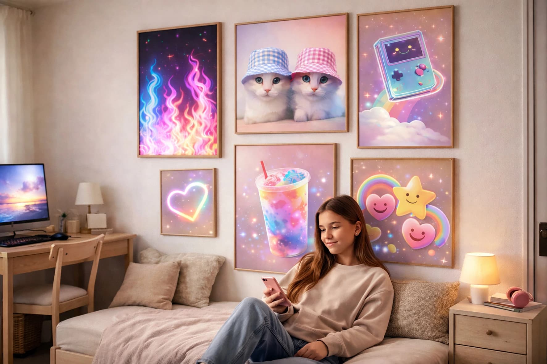 Persönliches Wandbild aus Foto im Wohnraum