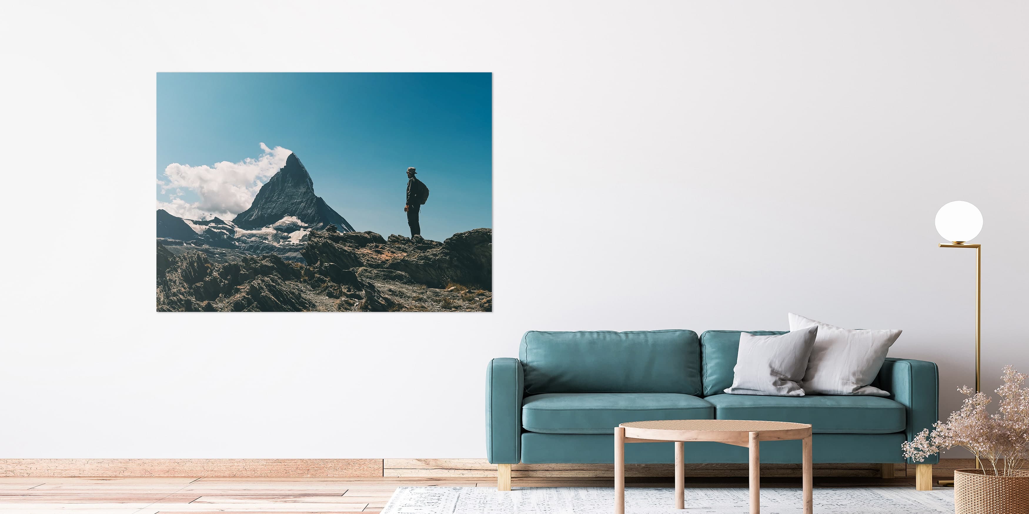 Foto auf Hartschaum