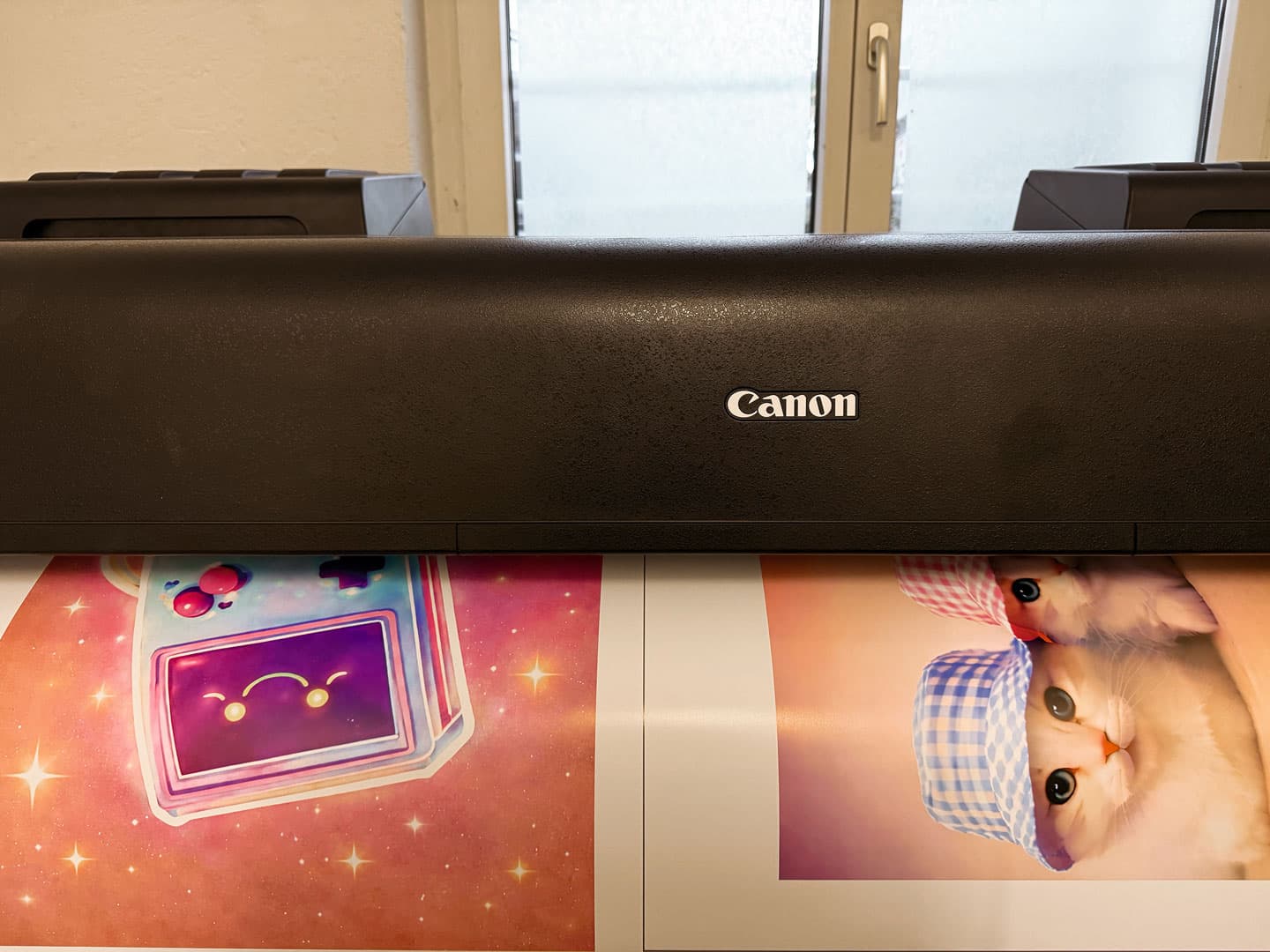 Fertig gedrucktes Poster in hoher Qualität